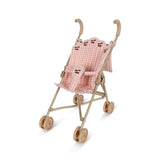 Doll stroller - Powder Pink Check poppenwagen - Konges Slojd