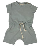 Playsuit met korte mouwen - Stone green - Tiny Soul