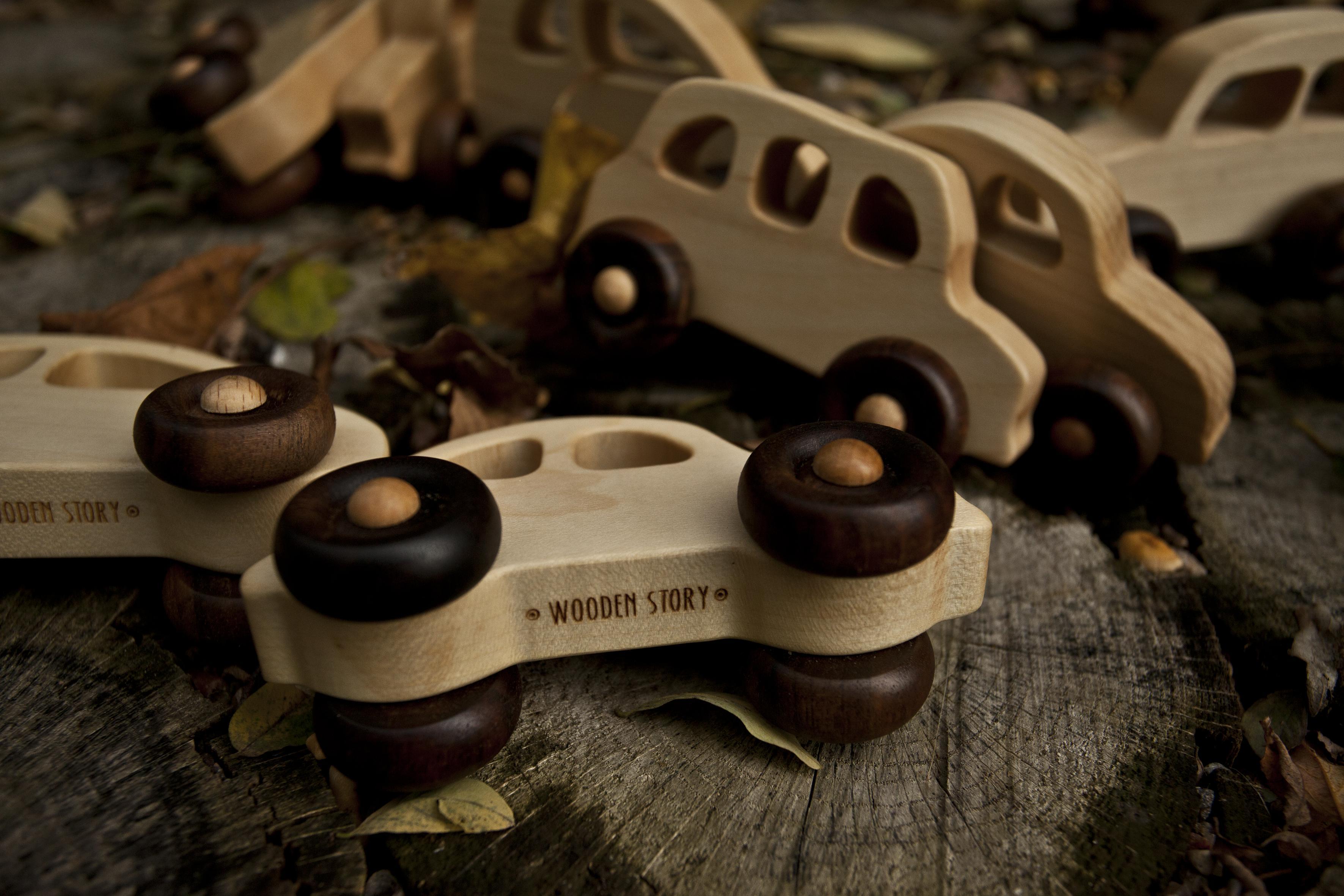 Wooden Story - Houten auto - French car