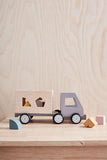 Kid's Concept - Houten speelgoed vrachtwagen vormenpuzzel - Aiden