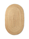 Ferm Living - Handgemaakt ovalen jute tapijt Eternal 140x240cm - Natural