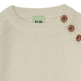 Rib sweater - ecru - FUB