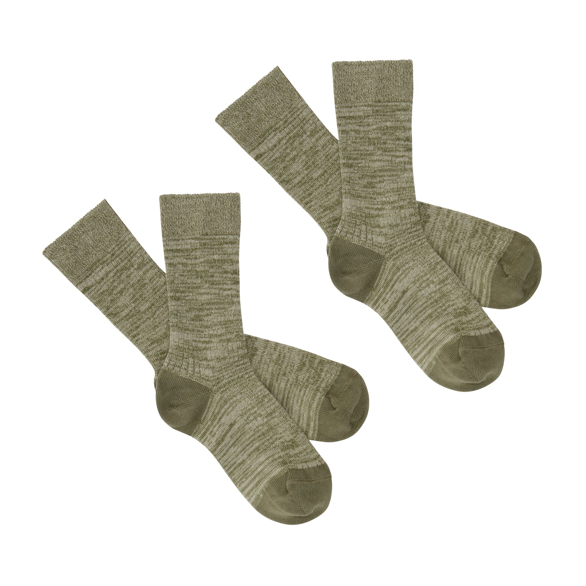 2 Pack Melange sokken - sage - FUB
