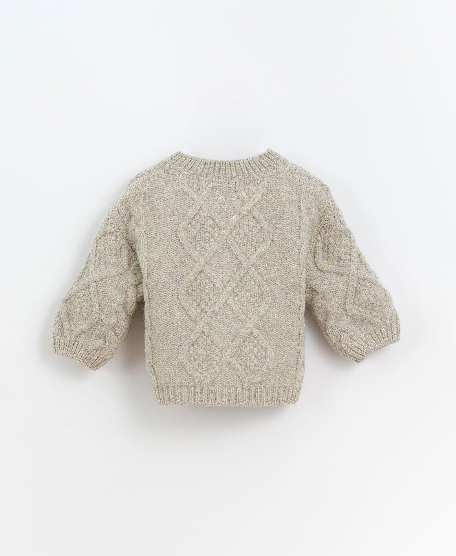 Knitted Jacket Oat - Cardigan ronde hals - Play Up