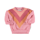 Baby sweater Multicolor triangle - roze - Piupiuchick