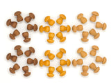 36 kleine paddenstoelen - houten Mandala - Grapat
