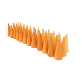 36 orange cone elementen - houten Mandala - Grapat