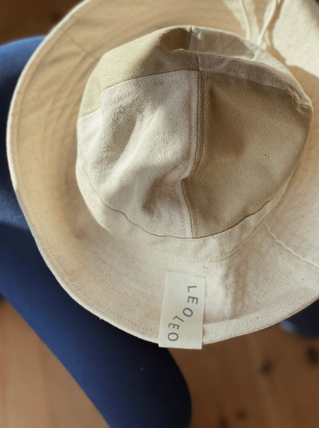 Bucket hat - Khaki/Natural - LeoLeo