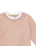 Sweater met kanten kraagje - Rose - Bonton