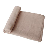 Swaddle 120x120 cm - Pale taupe - Mushie
