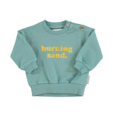 Sweater - groen met "Burning Sand"-print