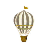 Muursticker retro luchtballon large 25×42,5cm - Brown - That's Mine