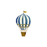 Muursticker retro luchtballon small 18,5x32,5cm - Blue - That's Mine