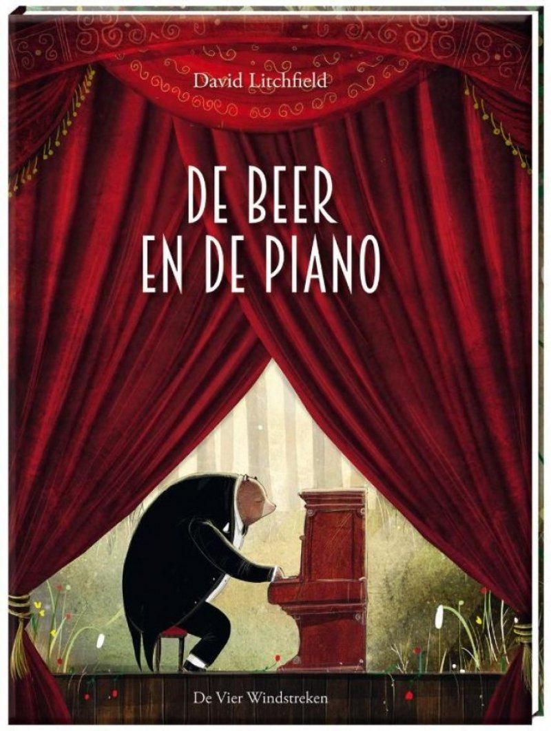 Prentenboek De beer en de piano - David Litchfield - De Vier Windstreken