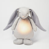 Moonie - The Humming Friend konijn met lichtje en muziek - Zilver