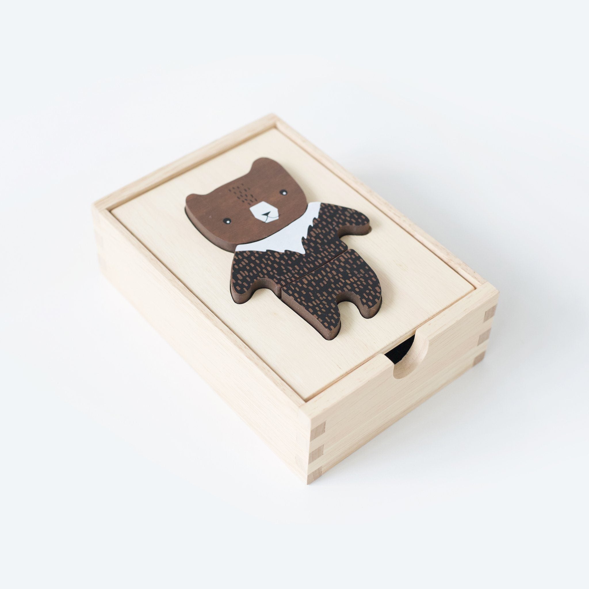 Mix & Match houten dieren puzzel - Wee Gallery