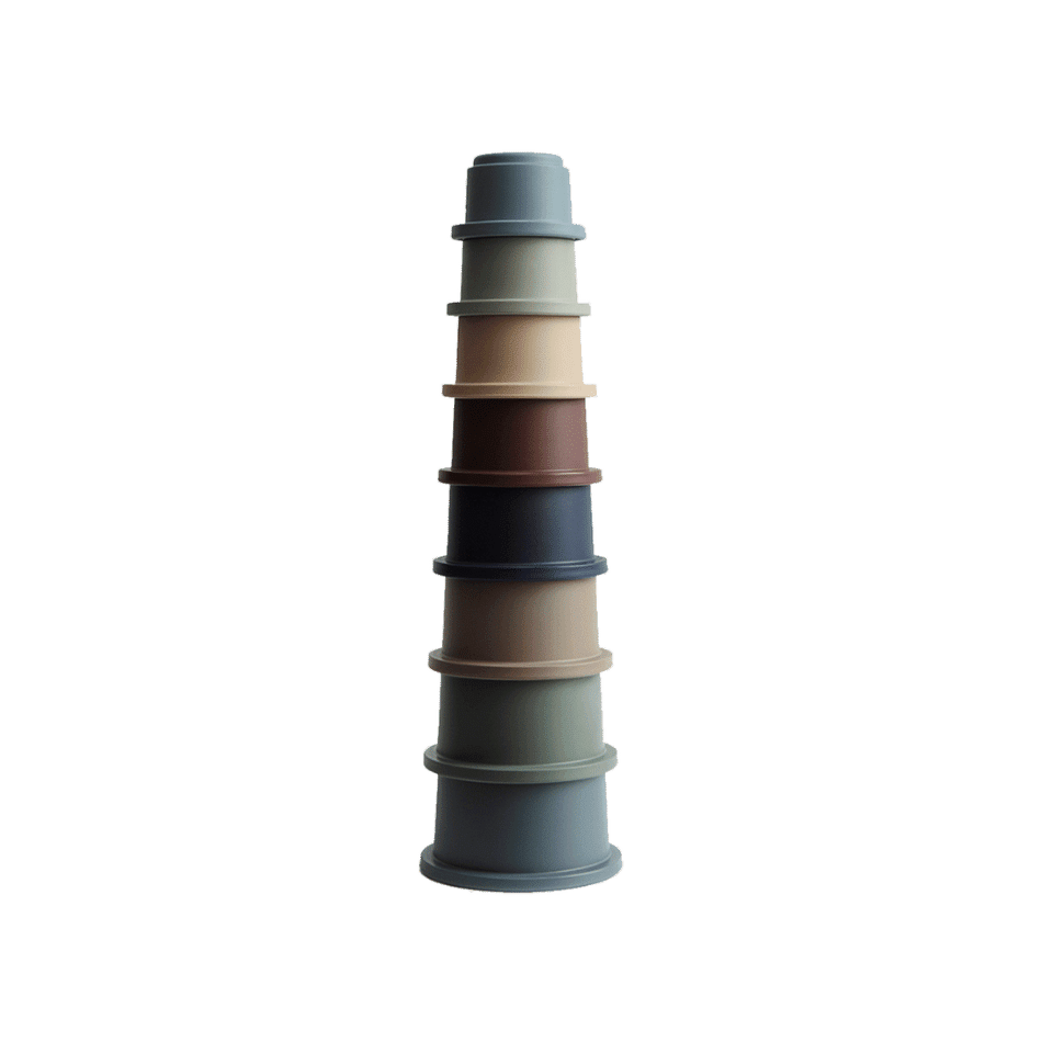 Stapeltoren forrest - stacking cups - Mushie