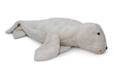 Cuddly animal zeehond wit met warmtekussen kersenpitjes - Large - Senger Naturwelt